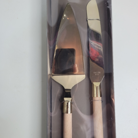 David Tutera Party Supplies David Tutera Gold Cake Knife And Server